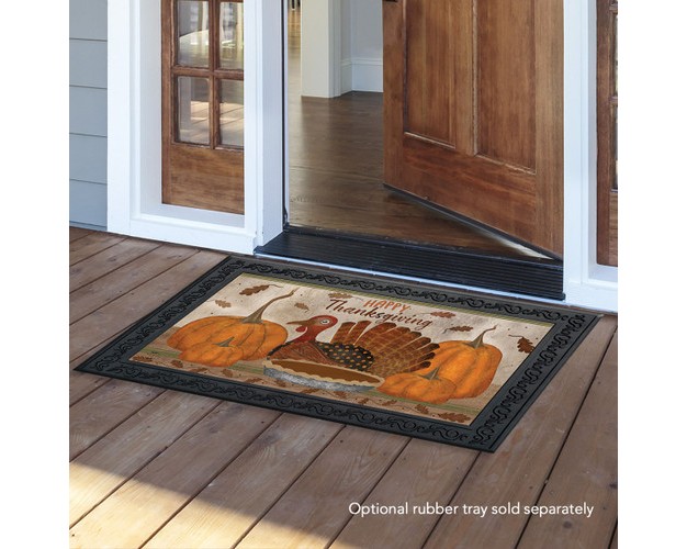 Briarwood Lane Gather Together Thanksgiving Doormat Primitive Pum