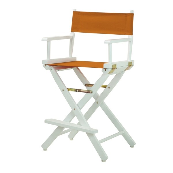 White Frame 24-inch Director's Chair