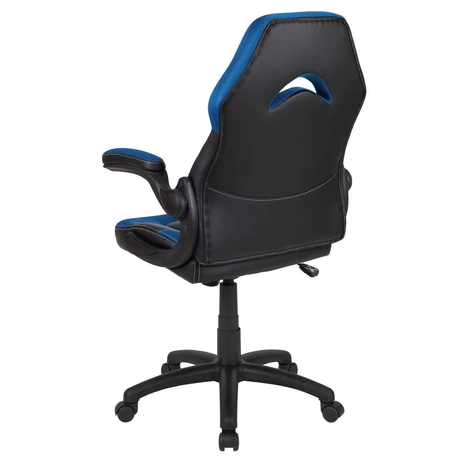 X10 Black/Blue Leather/Mesh Office Chair