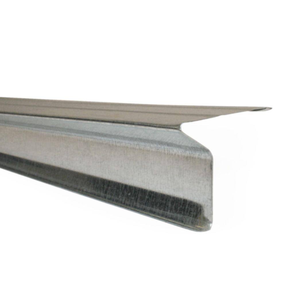 Gibraltar Building Products 2-18 in. x 1 in. x 10 ft. Aluminum Eave Drip Flashing 11294