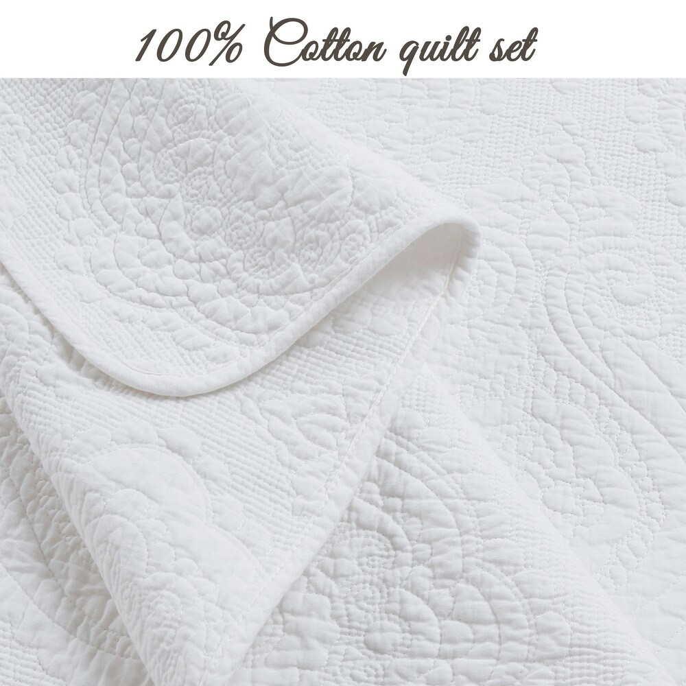 Gracewood Hollow Golding Medallion Cotton Quilt Bedding Set