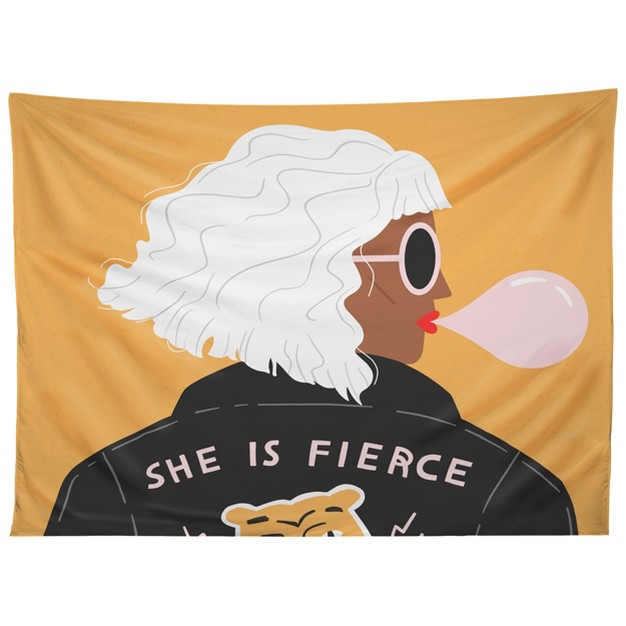 Charly Clements She Is Fierce Tapestry Society6