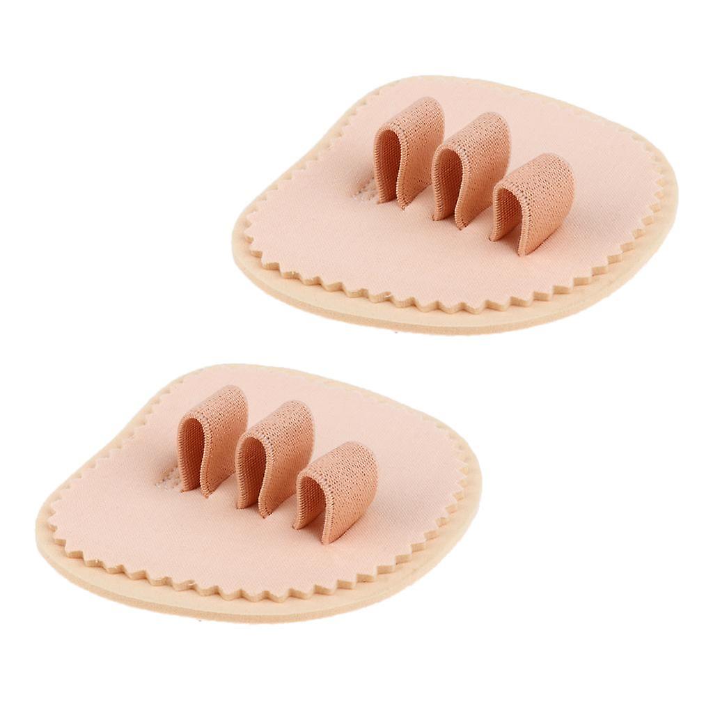 2pieces Toe Straightener Corrector Hammer Crooked Foot Protector Three Toe (left)