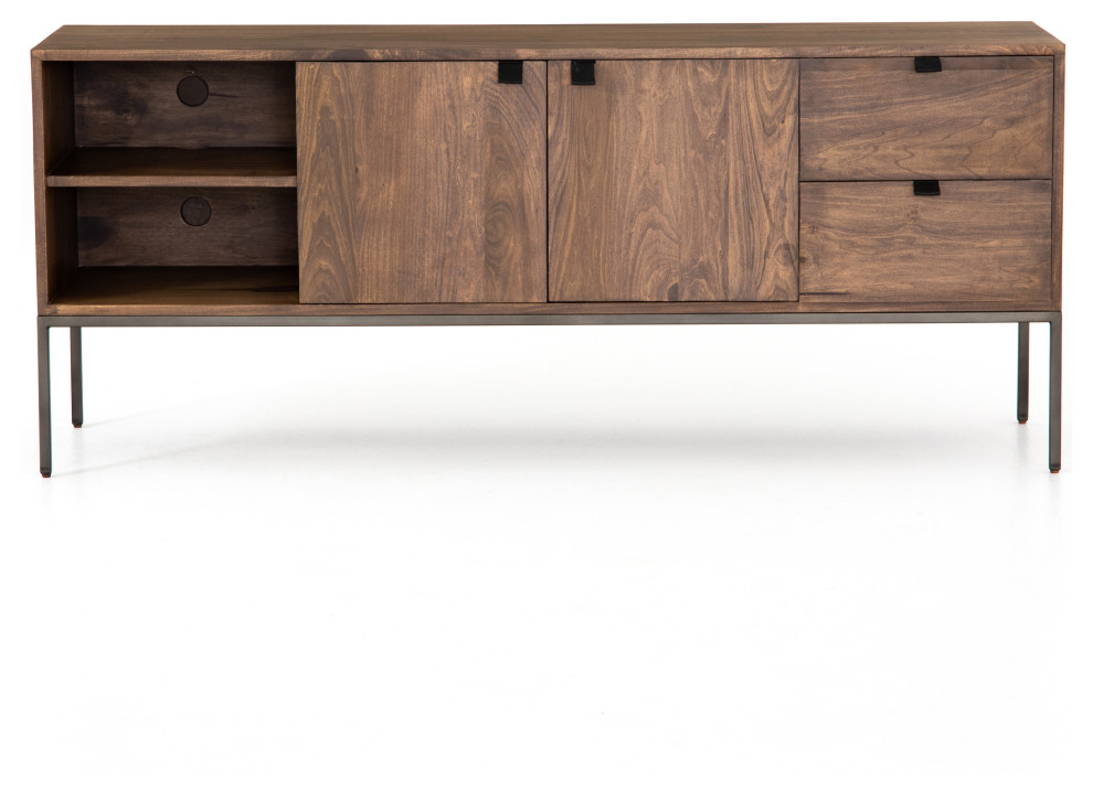 Trey Media Console   Industrial   Entertainment Centers And Tv Stands   by Four Hands  Houzz