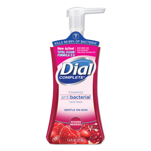 Dial Professional Dial Antibacterial Foaming Hand Wash | Power Berries， 7.5 oz Pump Bottle | DPR03016