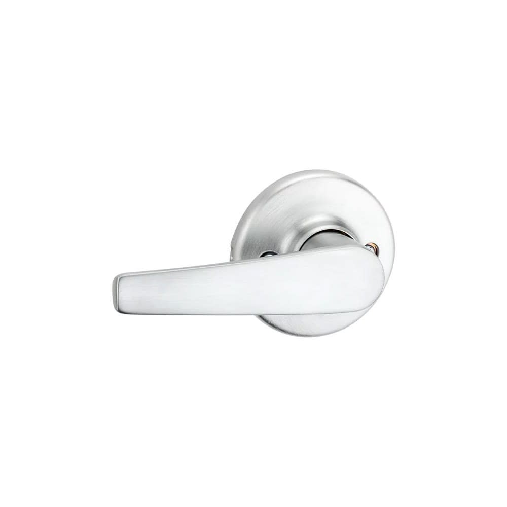 Satin Chrome Hall/Closet Delta Passage Door Lever Set