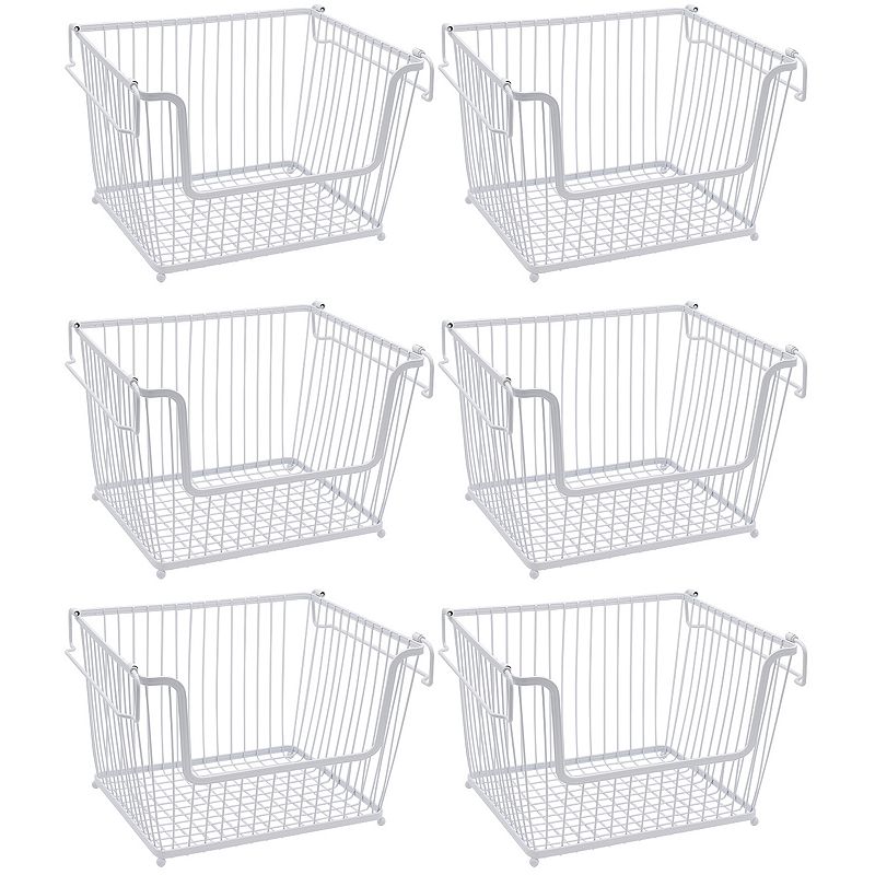 Sorbus Stackable 6-piece Storage Basket Set