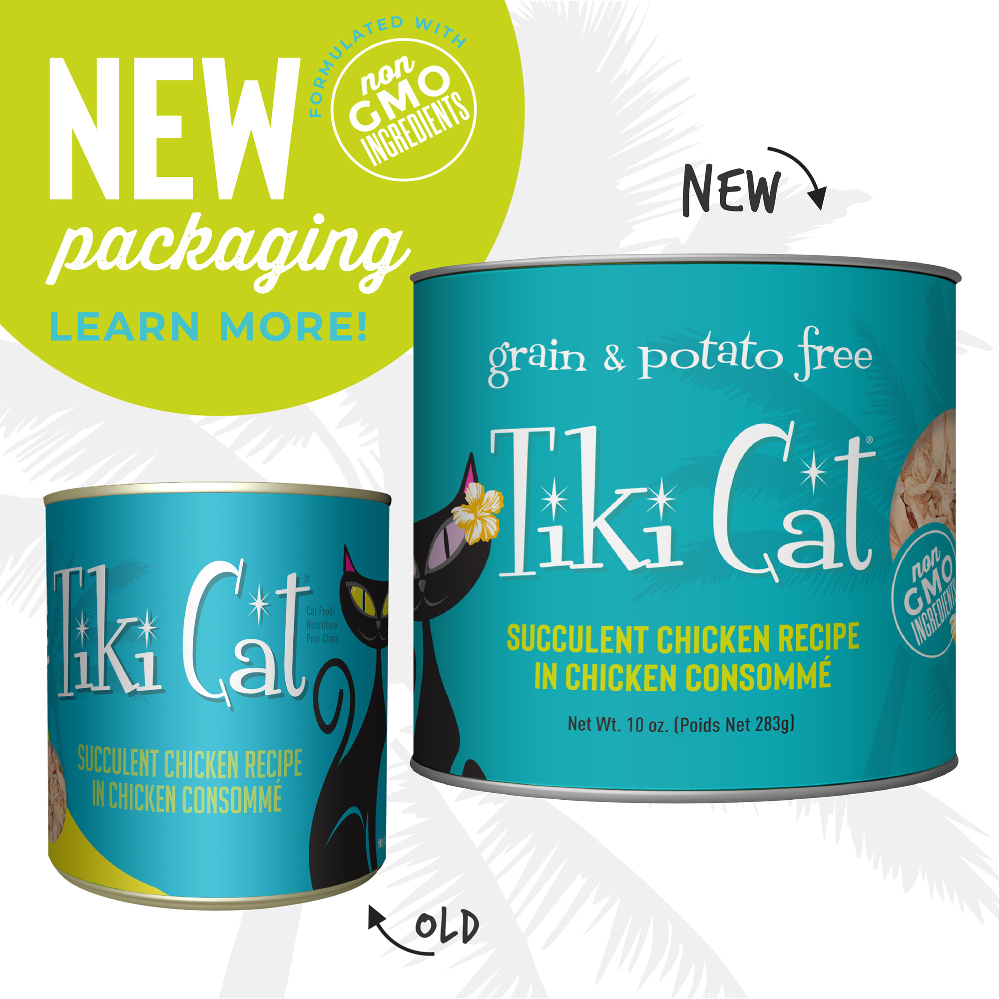 Tiki Cat Luau Puka Puka Chicken Wet Food， 10 oz.