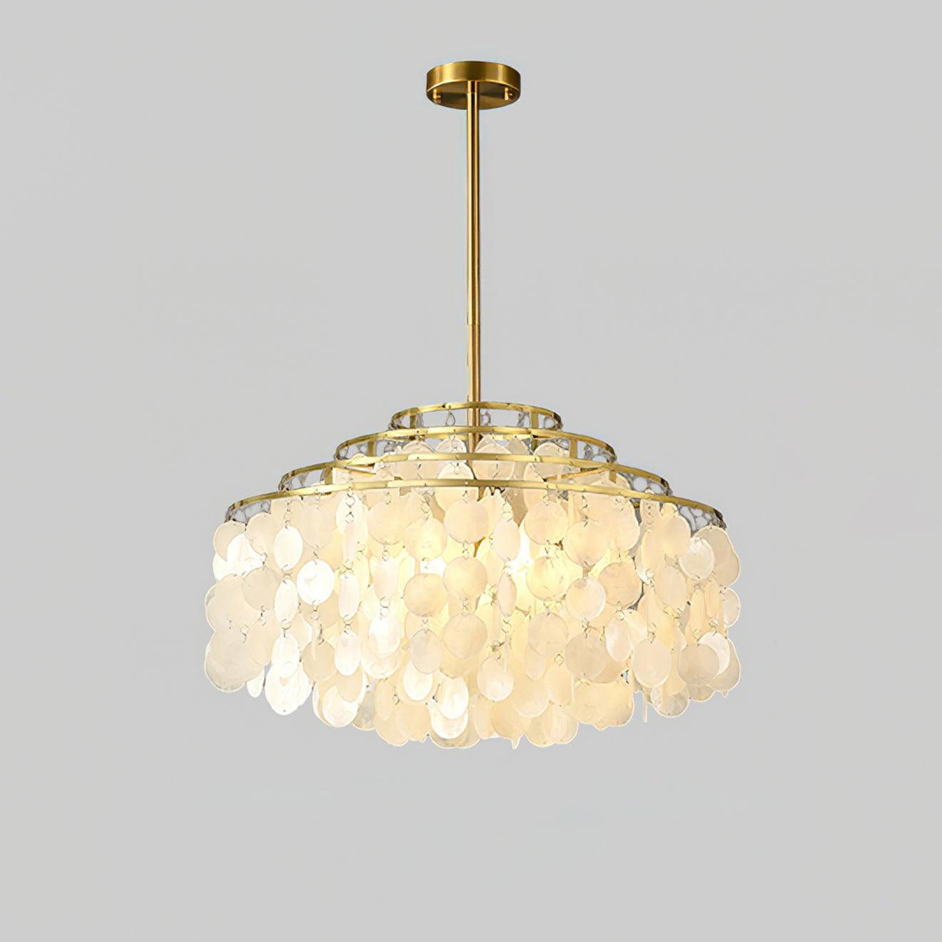 Round Shell Chandelier B