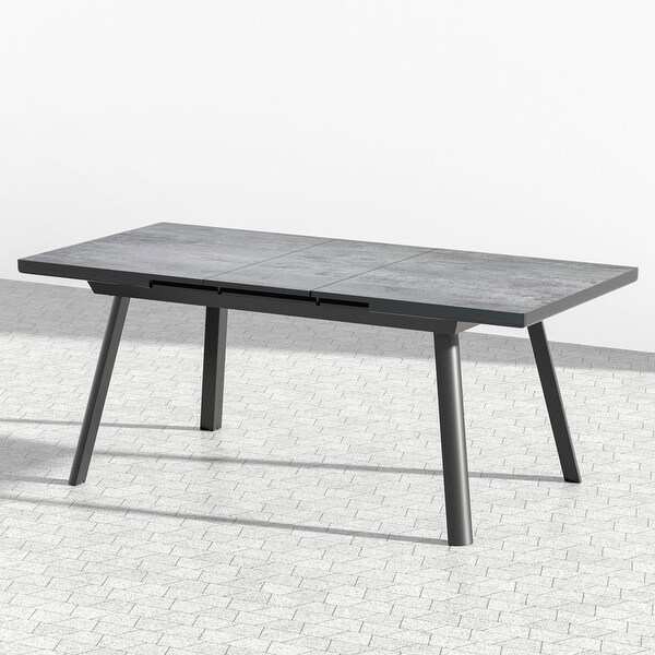 Extendable Aluminum Dining Table