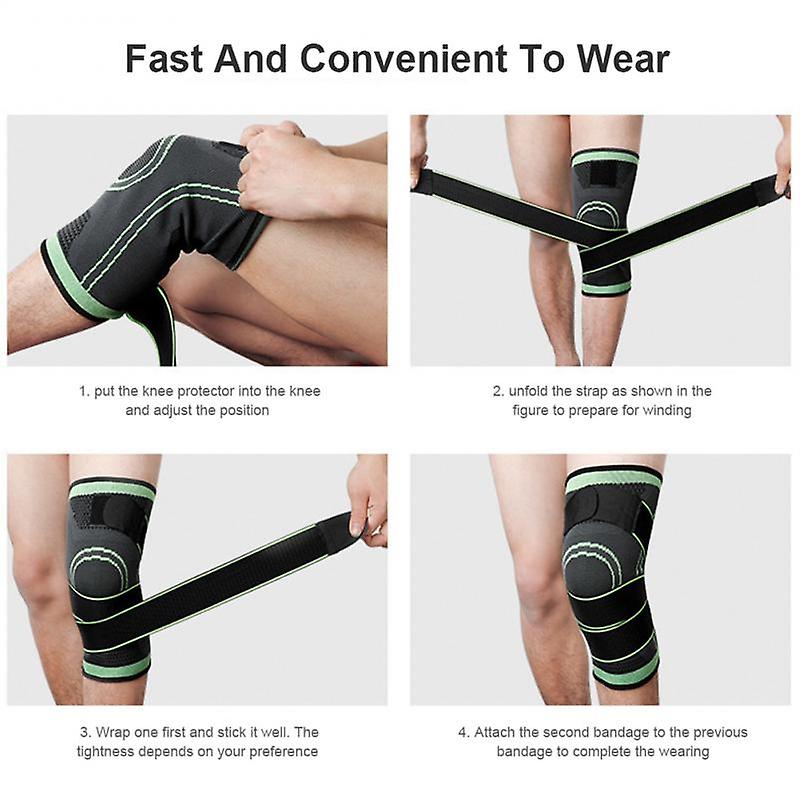 Knee Pads Unisex Sports Knee Pads Compression Joint Relief Arthritis Running Fitness Elastic