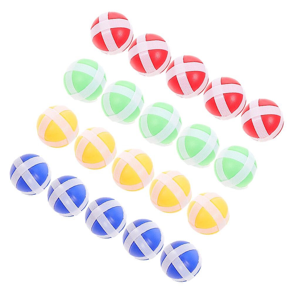 20pcs Dart Board Sticky Balls Kids Sticky Balls Toy Throwing Balls Dart Games Supplies