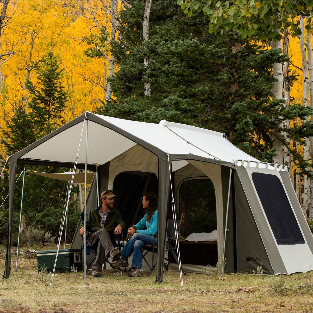 Kodiak Canvas 12 x 9 Cabin Tent with Awning