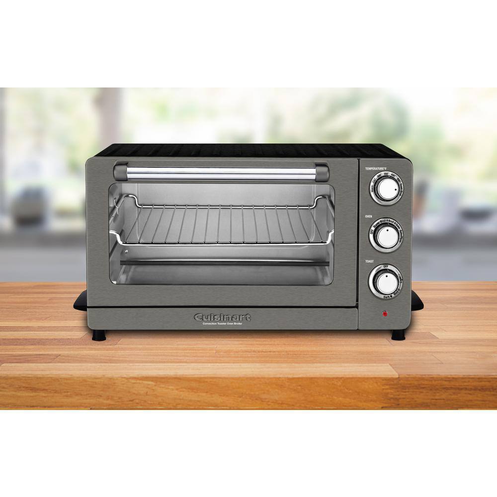 Cuisinart 1800-Watt 6-Slice Black Stainless Steel Toaster Oven with Convection TOB60N2BKS2