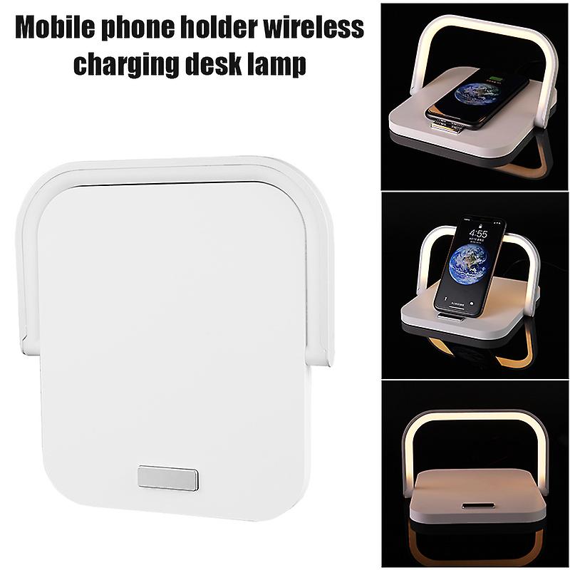 Wireless Charger Table Lamp For Qi Smartphone Led Night Light With Touch Control Eye-caring Phone Holder For Home Office New