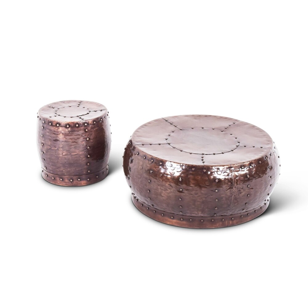 Chatra Antiqued Round Coffee Table by Greyson Living