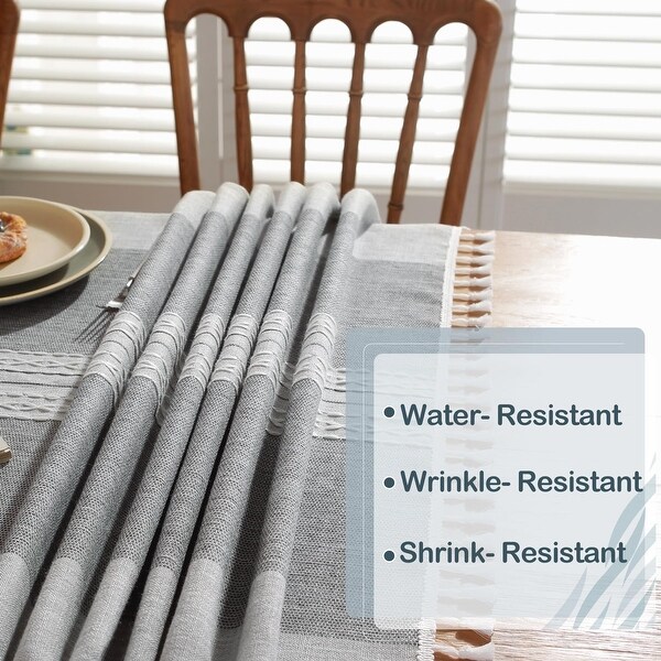 Rustic Tablecloth Cotton Linen Waterproof Tablecloths