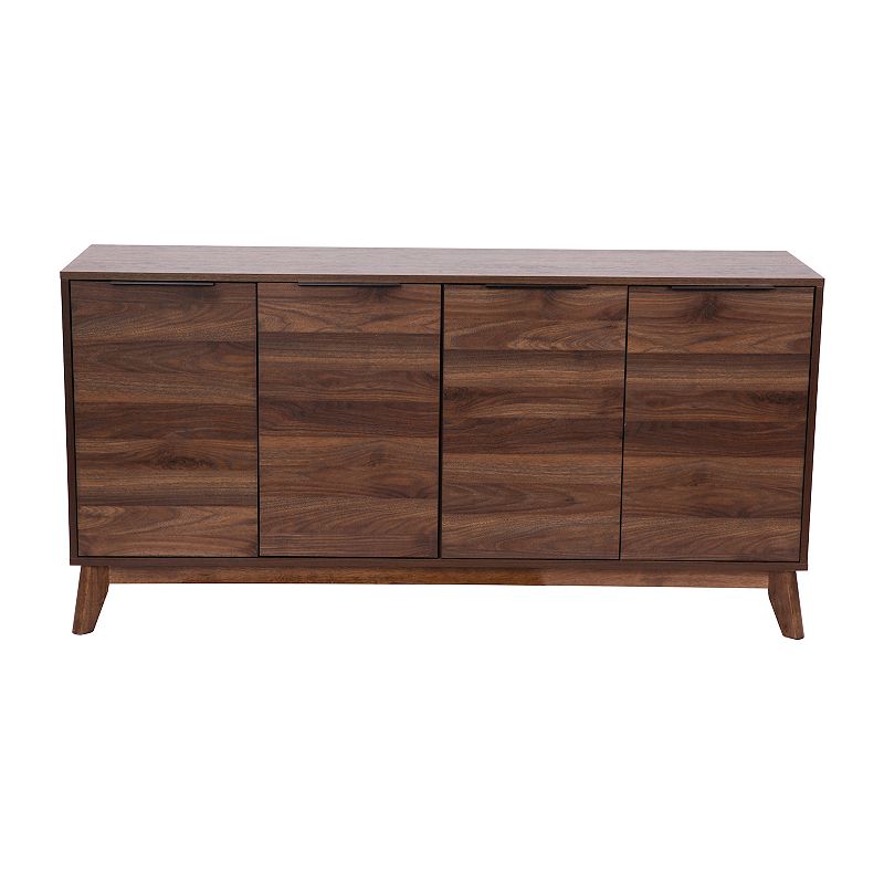 Flash Furniture Hatfield Mid-Century Modern Buffet Sideboard Storage Cabinet