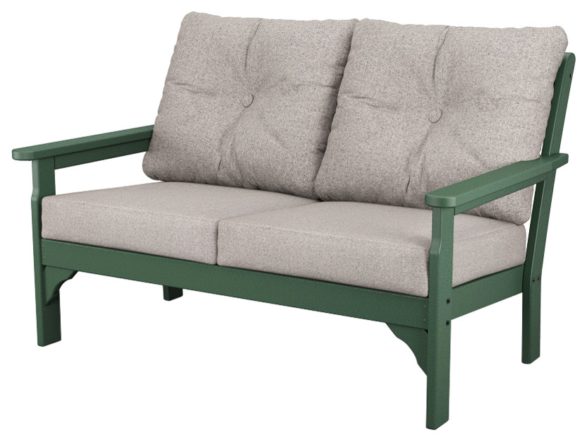 POLYWOOD Vineyard Deep Seating Loveseat   Contemporary   Outdoor Loveseats   by POLYWOOD  Houzz