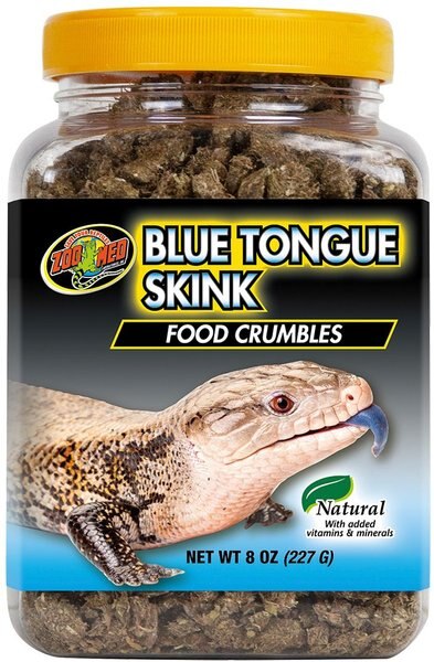 Zoo Med Blue Tongue Skink Food Crumbles， 8-oz pouch