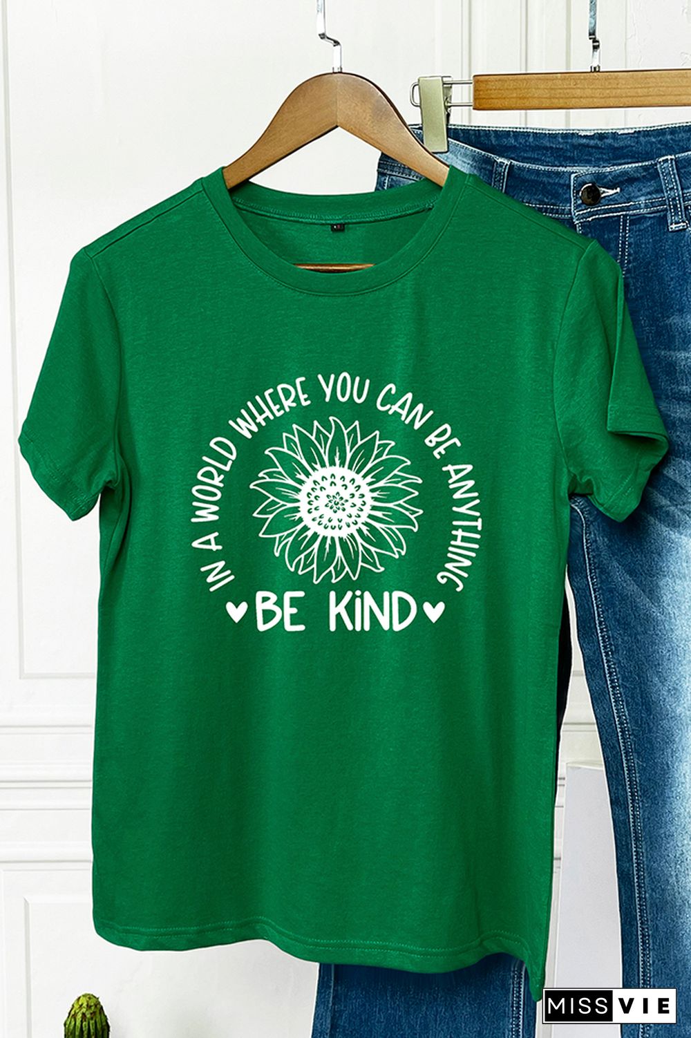 In A World Where You Can BE Anything Be Kind Graphic Tee Wholesale