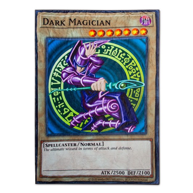 Surreal Entertainment Yu gi oh Dark Magician Card Fleece Throw Blanket 45 X 60 Inches