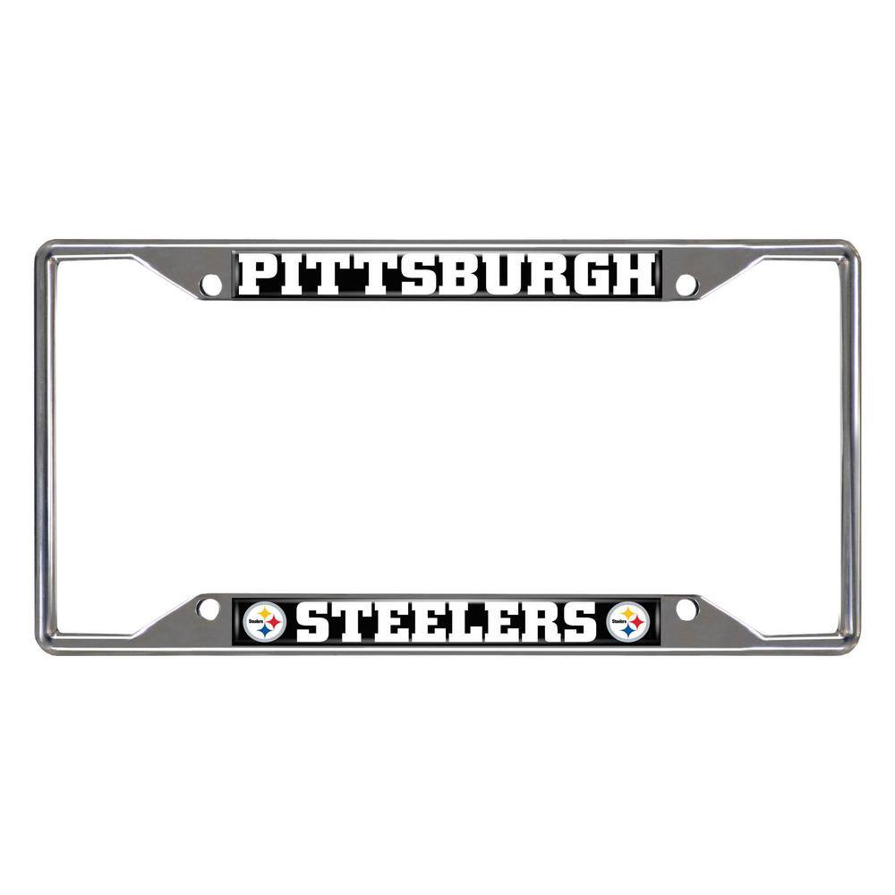 FANMATS NFL - Pittsburgh Steelers Chromed Stainless Steel License Plate Frame 17212