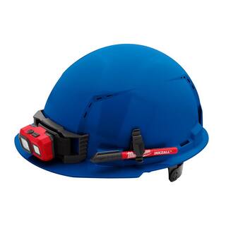 MW BOLT Blue Type 1 Class C Front Brim Vented Hard Hat with 6-Point Ratcheting Suspension 48-73-1224