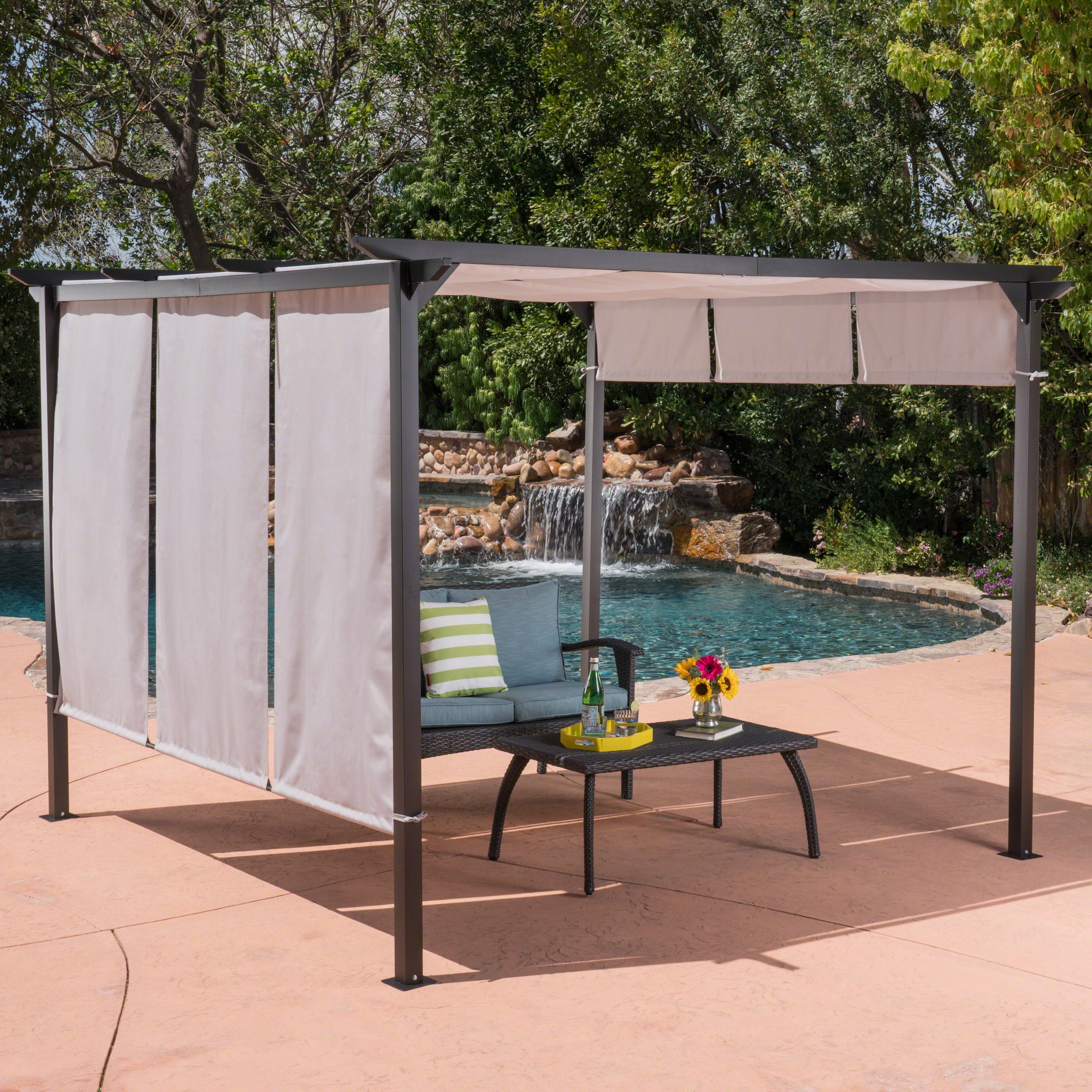 Dione Outdoor Modern 10 x 10 Foot Canopy