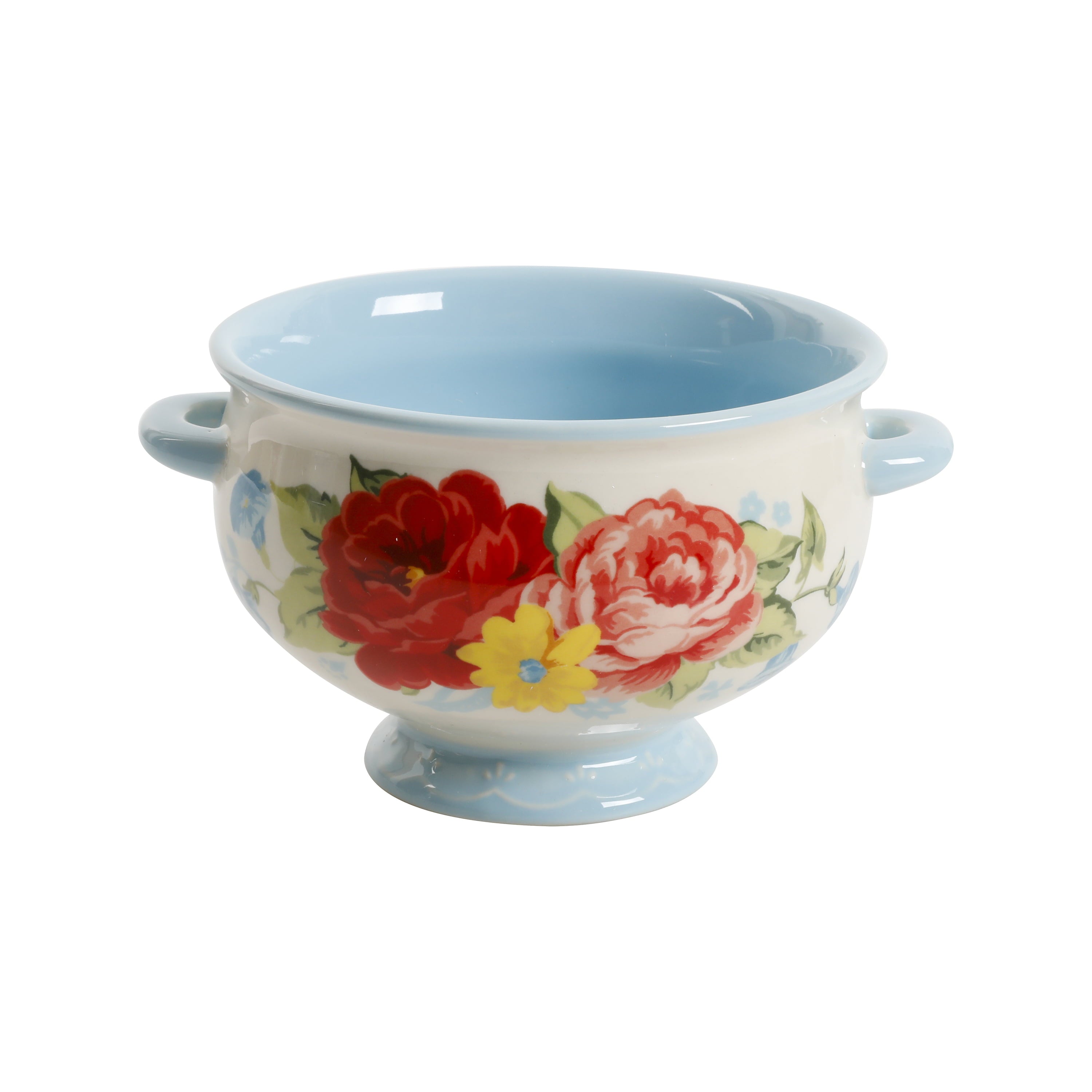 The Pioneer Woman Floral Medley 20-Ounce Soup Bowls， 4-Pack