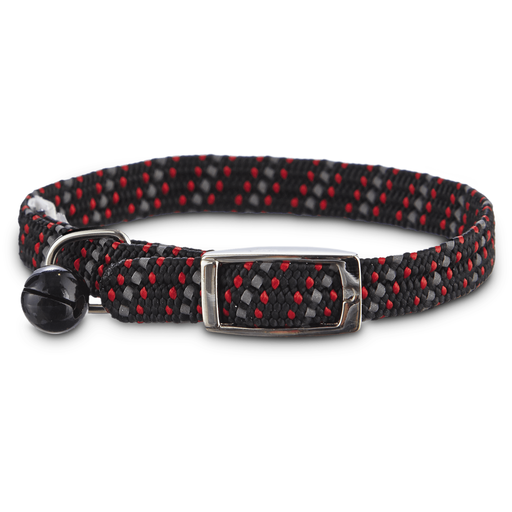 YOULY Black  Red Reflective Kitten Collar