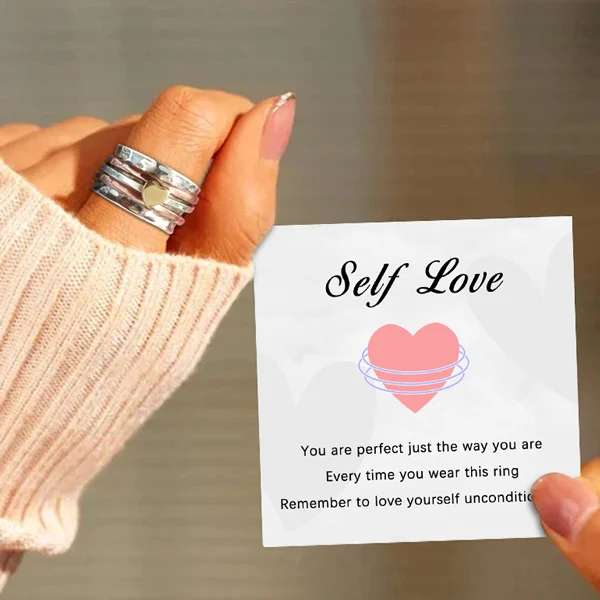 🔥   Promotion 48% OFF🎁🔥🔥Self Love Spinner Heart Ring💖