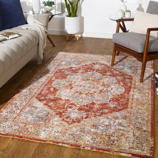 Mirabel Medallion Orange Rug