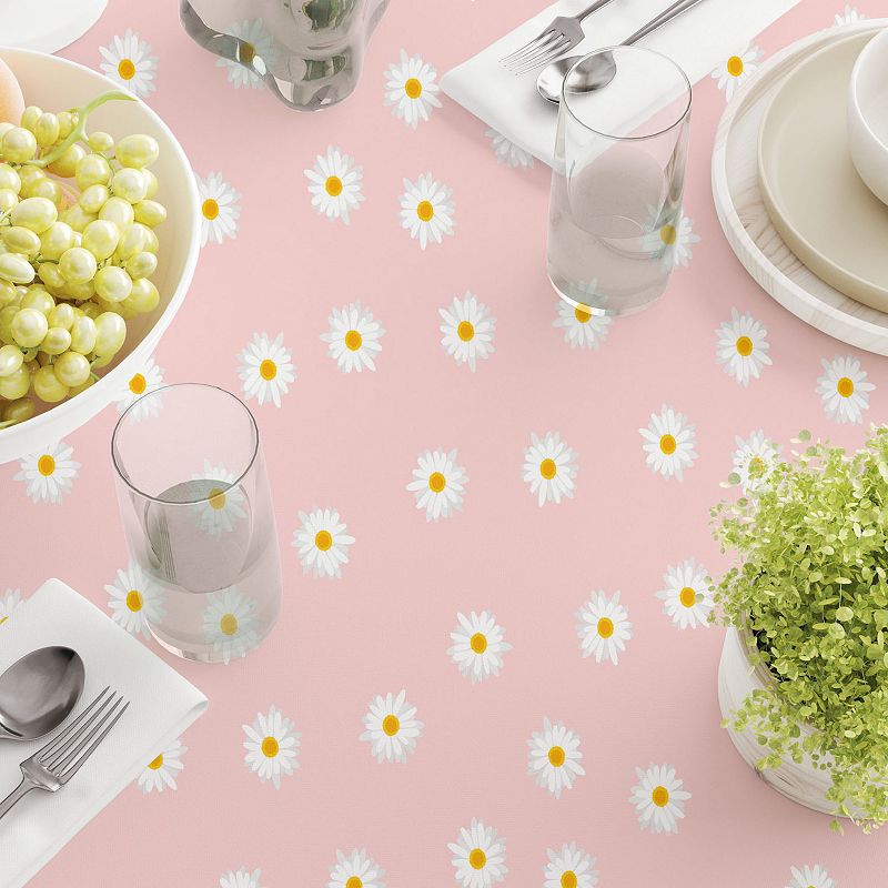 Square Tablecloth， 100% Cotton， 60x60， Daisy Designs