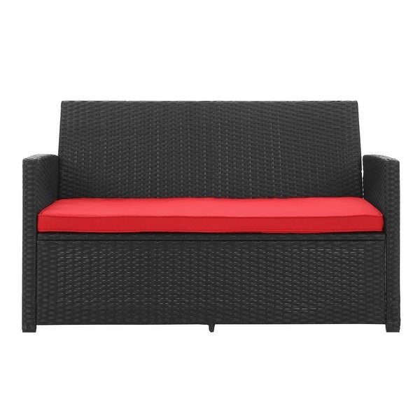 Zenova Outdoor 4-piece Wicker Sofa Furniture Set - Overstock - 35725167