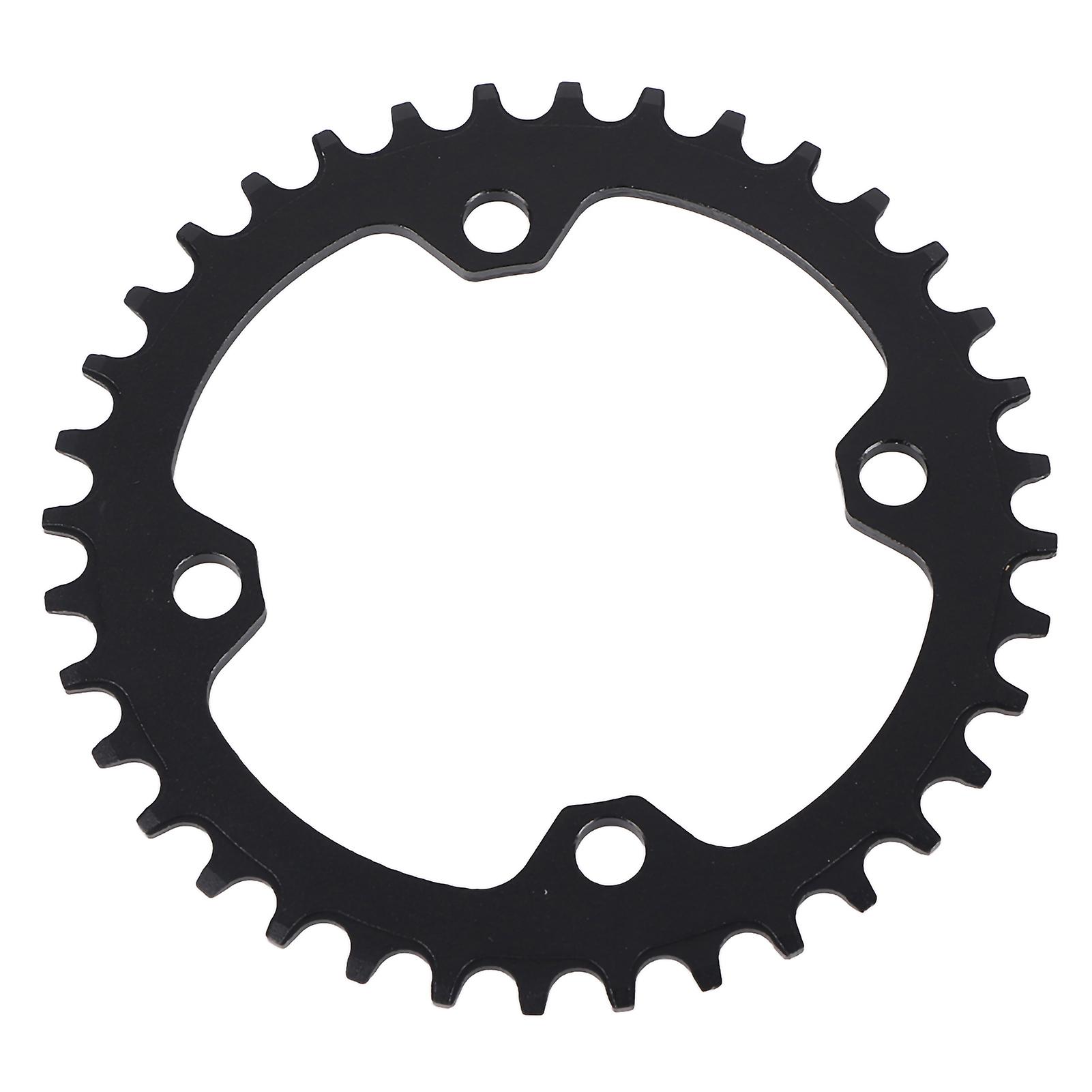 32/34/36/38t Bcd 104 Mountain Bike Steel Single Crank Chain Ring Repair Parts (black 34t)