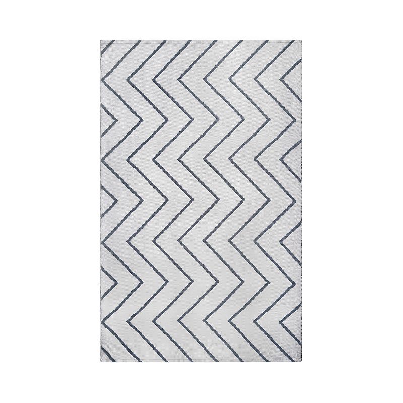 SUPERIOR Zig-Zag Reversible Indoor Outdoor Area Rug