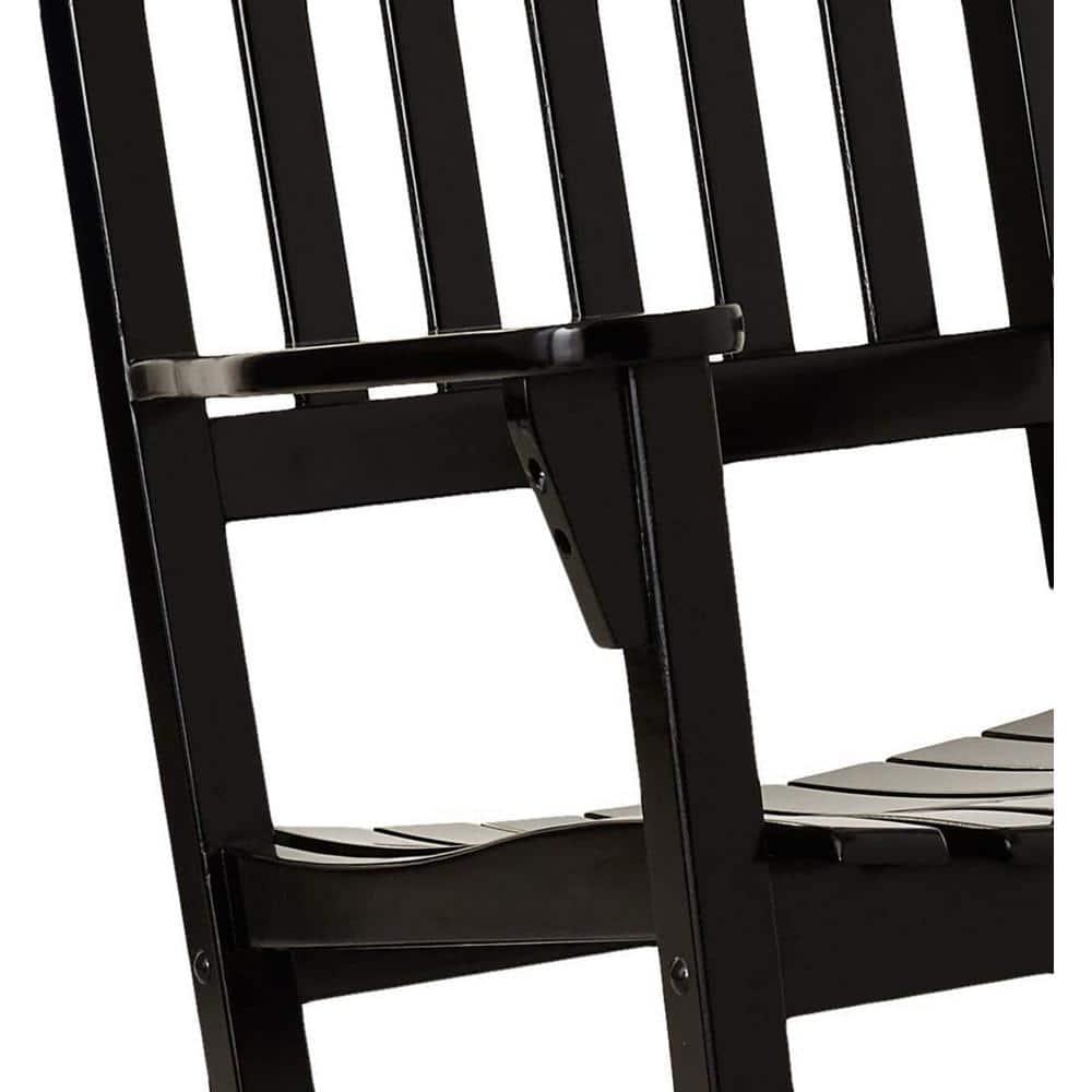 Cambridge Casual Thames Black Wood Outdoor Rocking Chair