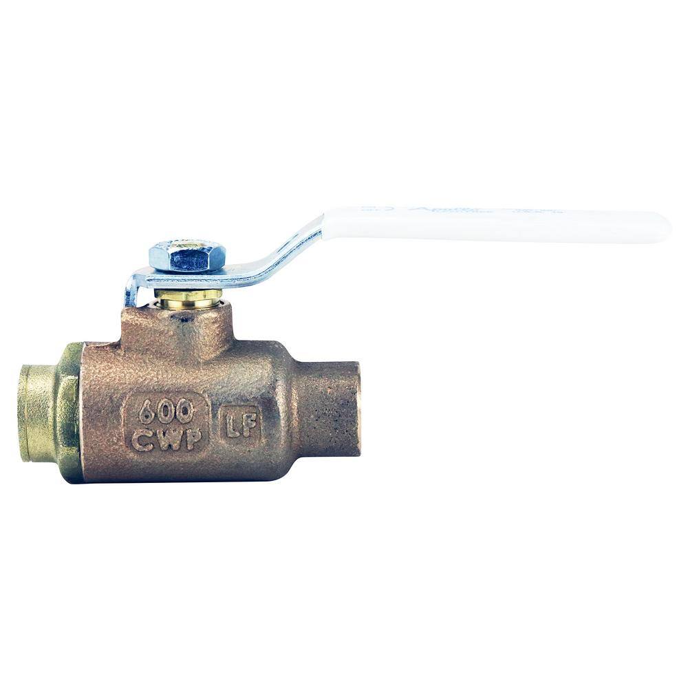 Apollo 12 in. x 12 in. Forged Brass Sweat x Sweat Full Port Solder Ball Valve 77FLF20301