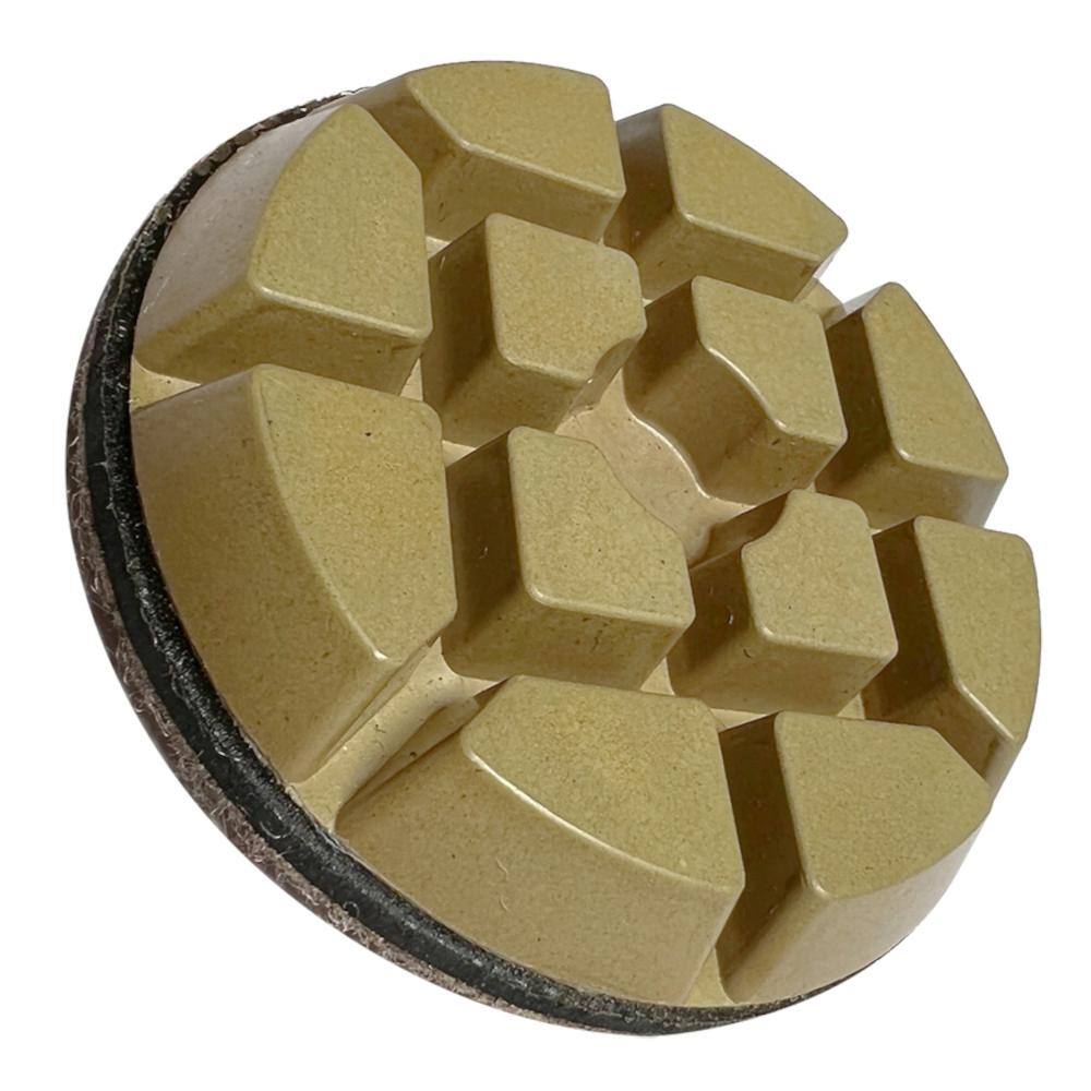 EDiamondTools 3 in. Resin Bond Diamond Polishing Pads Dark Resin #3000 Grit Set of 3 Wet or Dry RCP33000D_THD