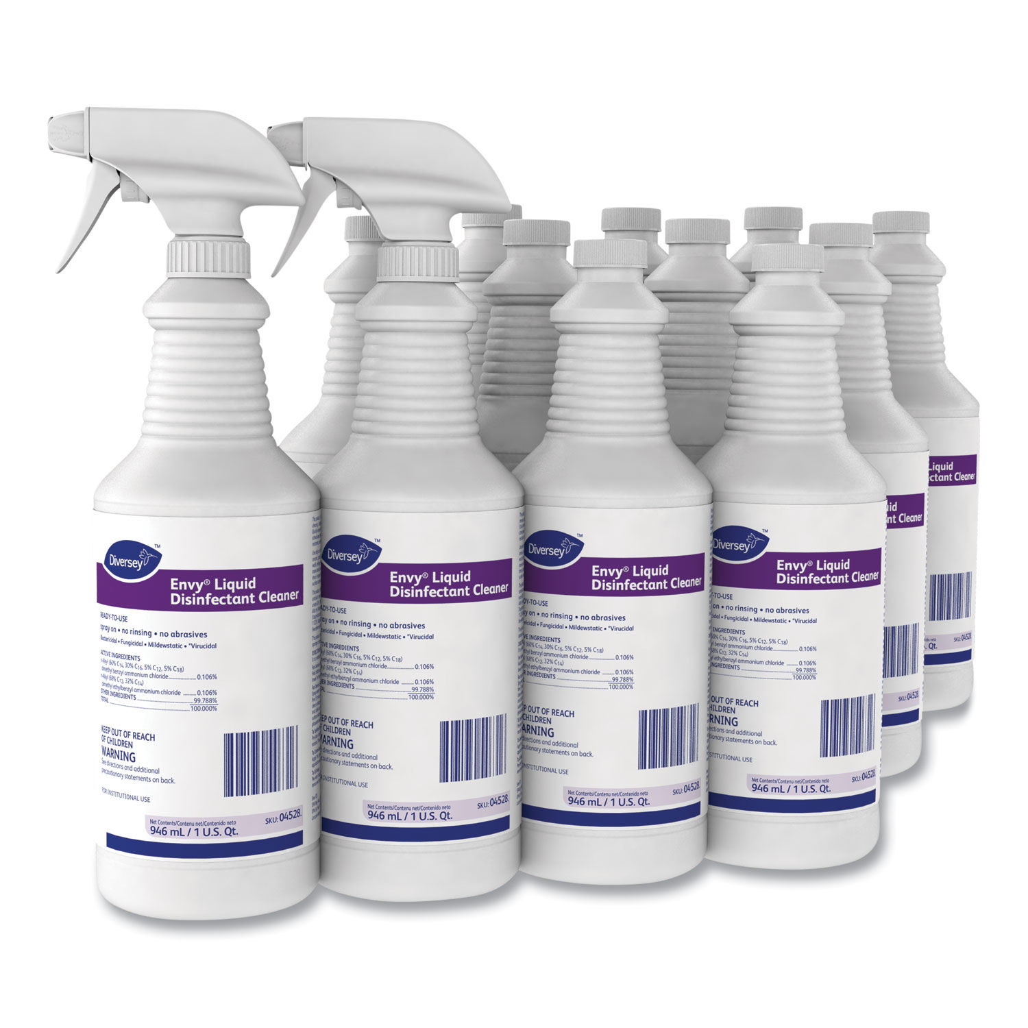 Envy Liquid Disinfectant Cleaner by Diverseyandtrade; DVO04528