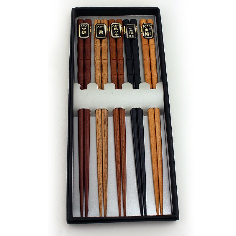 BergHOFF 5-pair Wooden Chopsticks Set