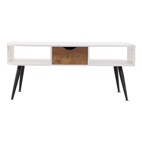 Modern White Storage Coffee ctable-