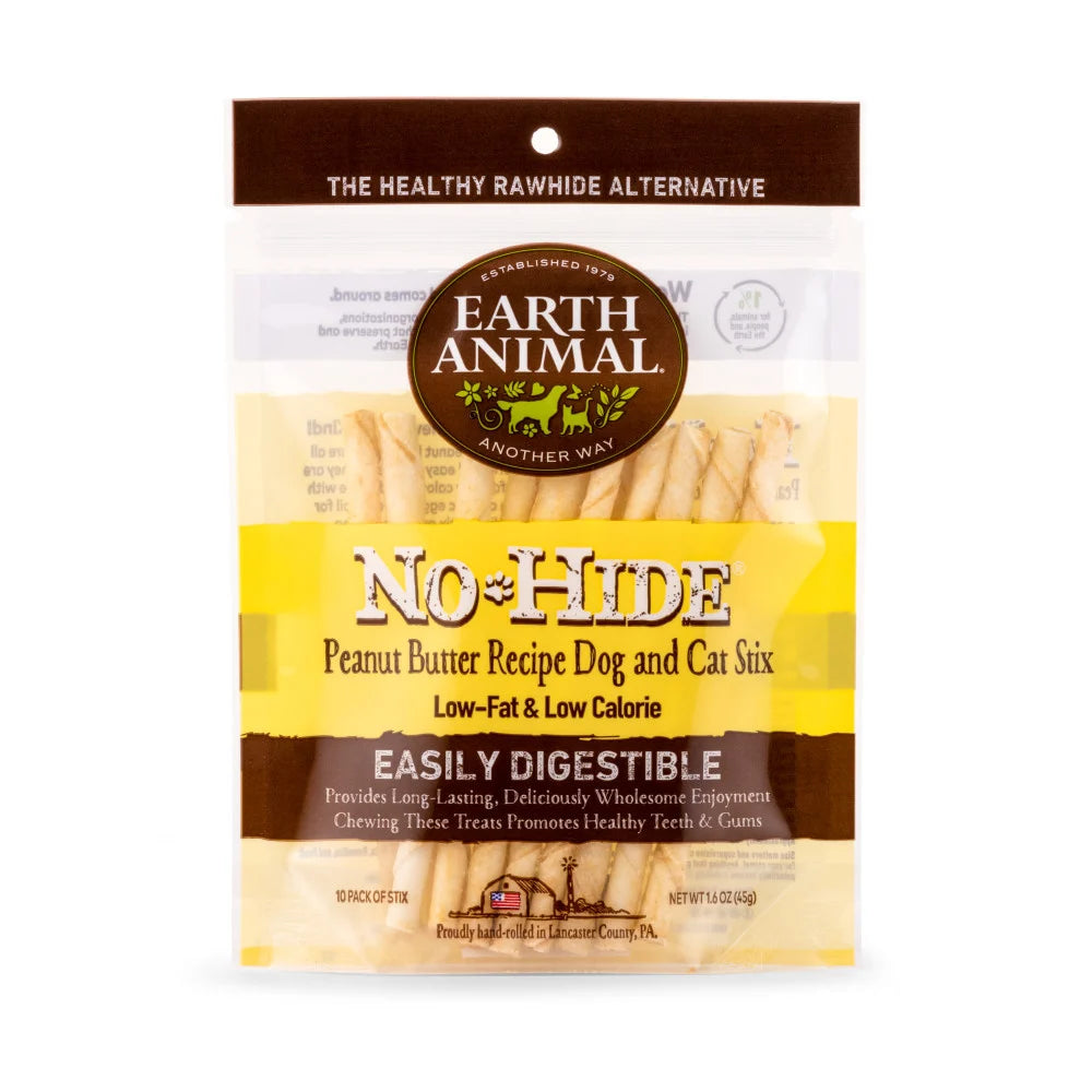 No-Hide Peanut Butter Stix Dog and Cat Chew;