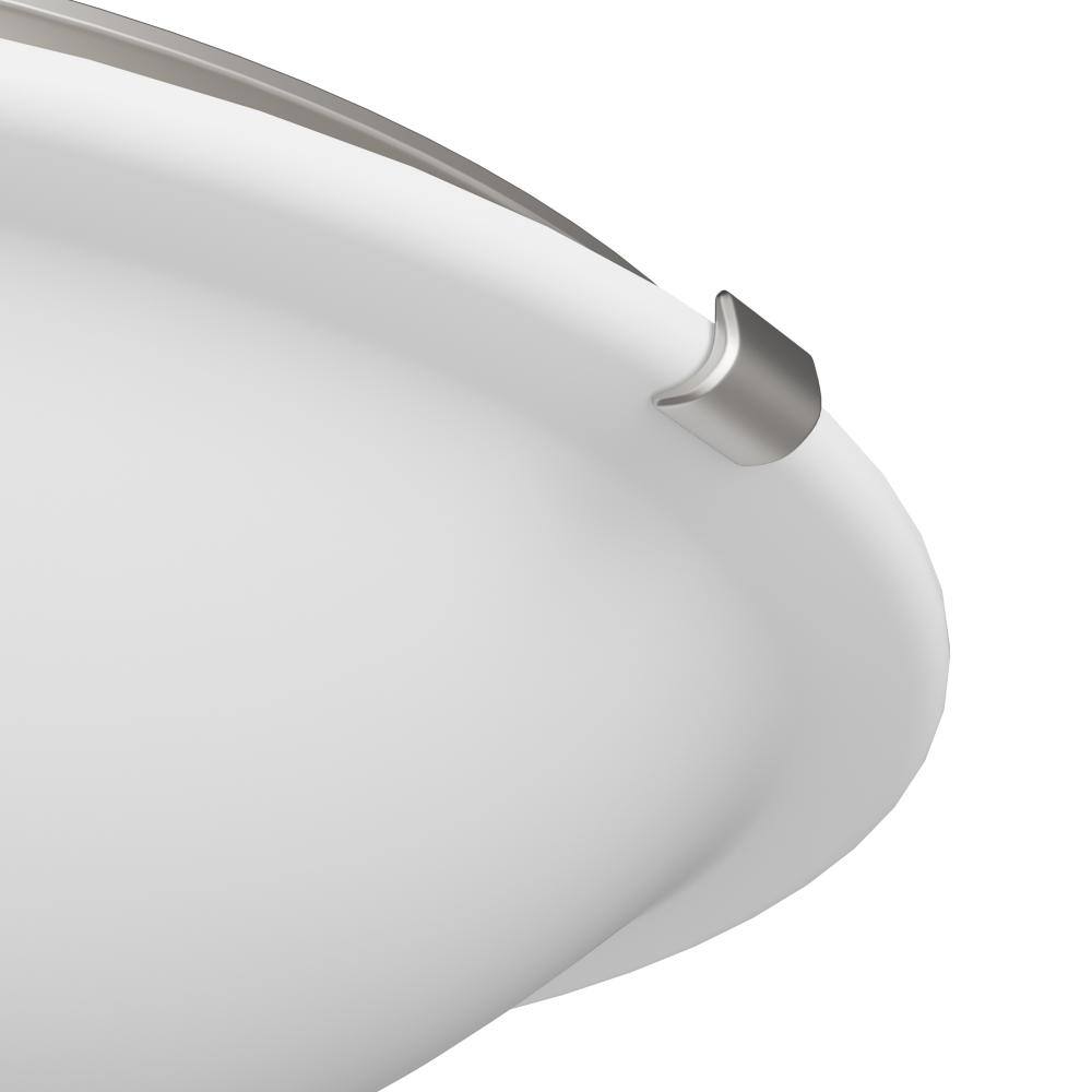 Progress Lighting 16 in. Dome Collection 24-Watt Brushed Nickel Integrated LED Flush Mount P350056-009-30