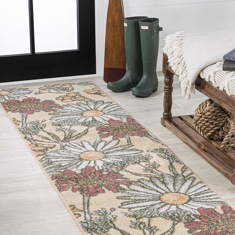 Dizi Modern Flower Rug