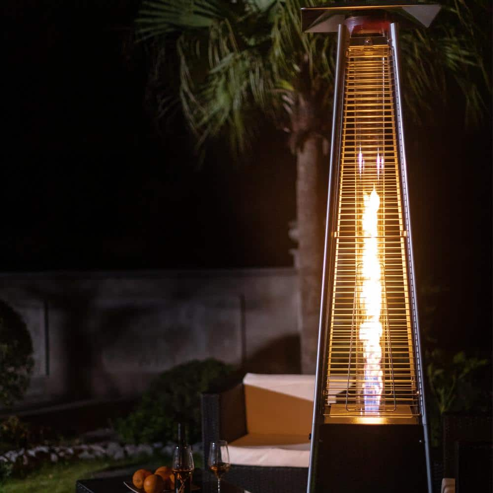 Legacy Heating 40,000 BTU Hammered Black Propane Outdoor Flame Patio Heater CAPH-GT-S