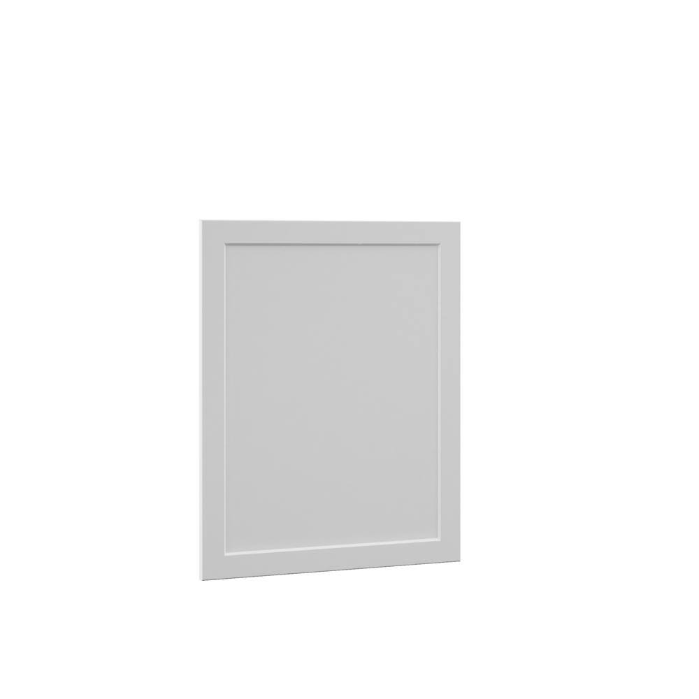 Hampton Bay Designer Series 0.75x30x24 in. Melvern Decorative End Panel in White D2430-MLWH