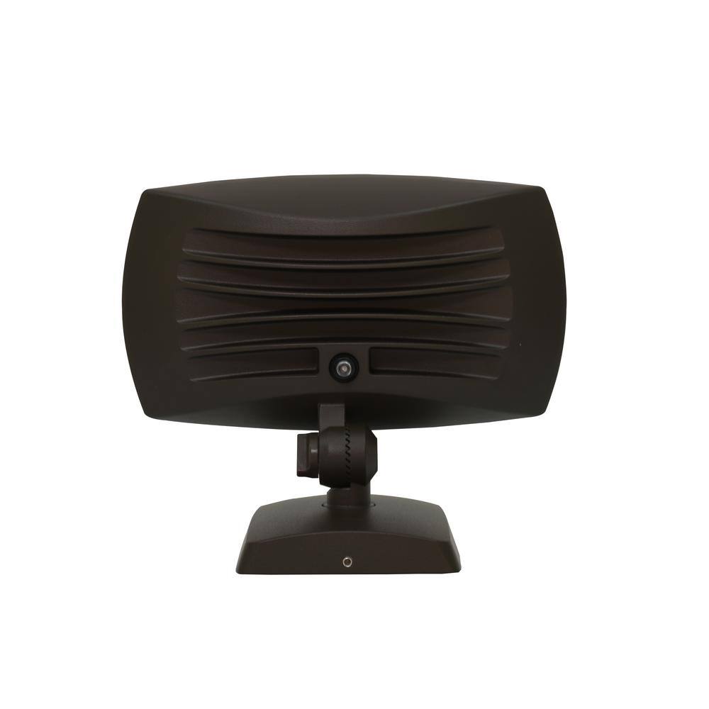 Commercial Electric 250W Equivalent Integrated LED Bronze Outdoor WallFlood Light 8000 Lumens FSNX80-PC-4K-BZ