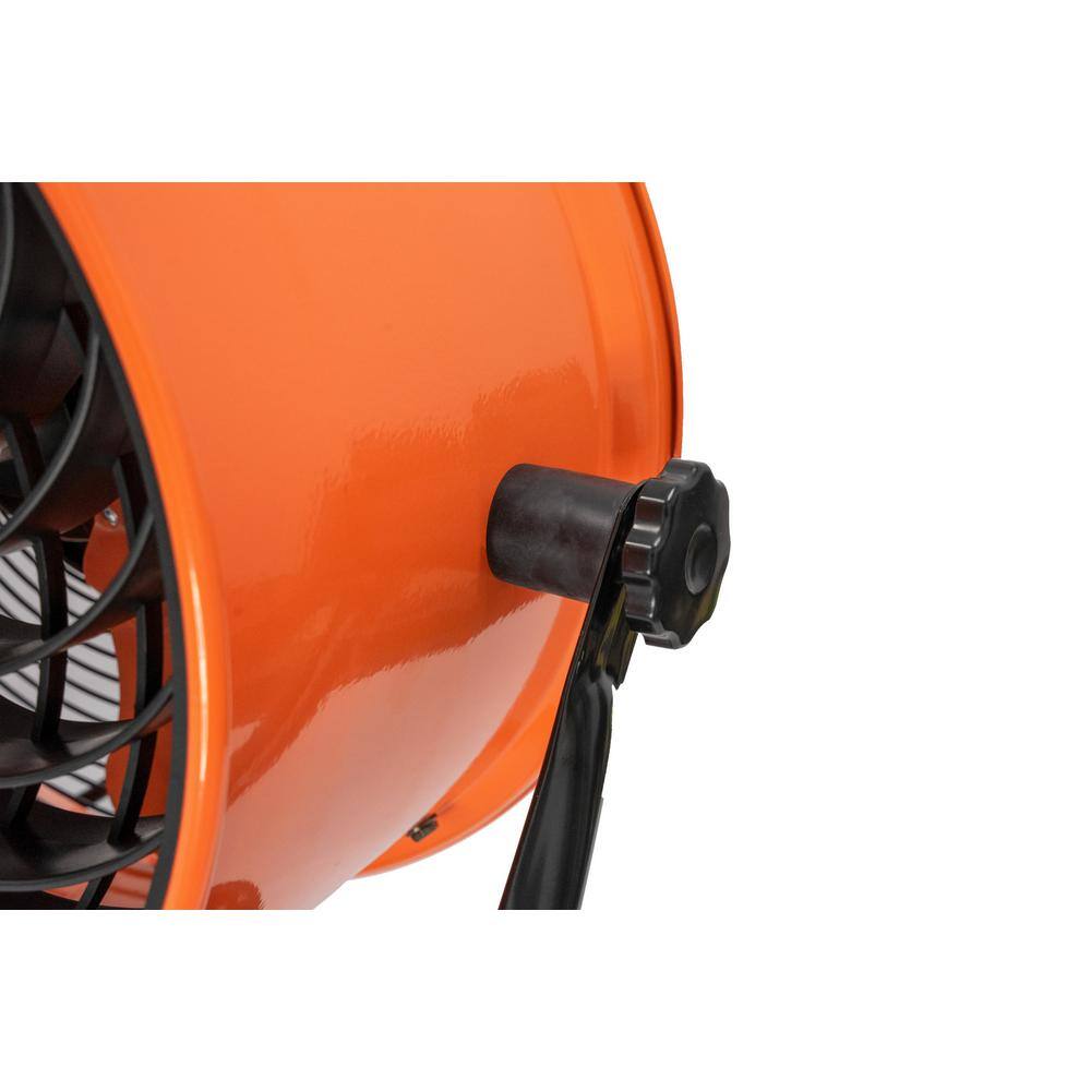 Commercial Electric 16 in. 3-Speed Floor Fan in Orange High Velocity Turbo SFD5-400B